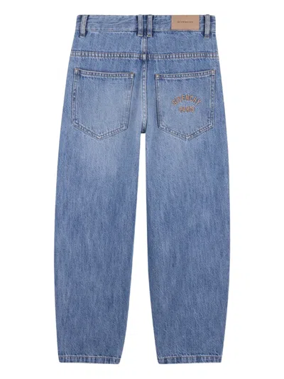 Givenchy Logo Trousers In Blue