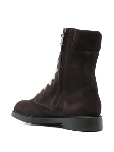 Doucal's Derby Ankle Boot In Brown