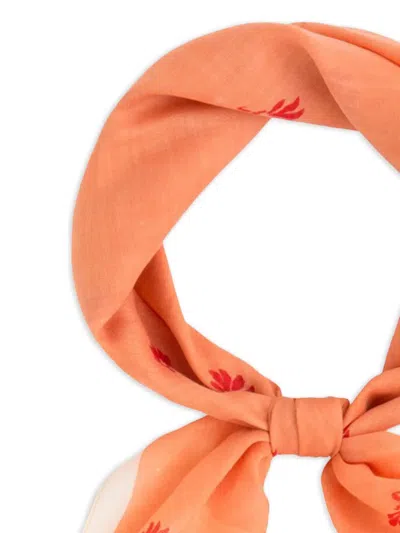 花卉印花棉围巾