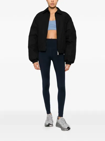Varley Freesoft Cropped Stretch-jersey Leggings In Navy