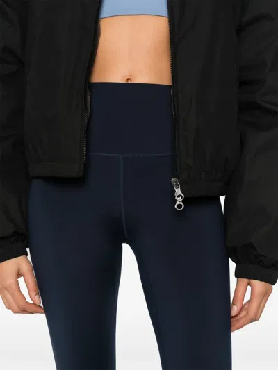 Varley Freesoft Cropped Stretch-jersey Leggings In Navy