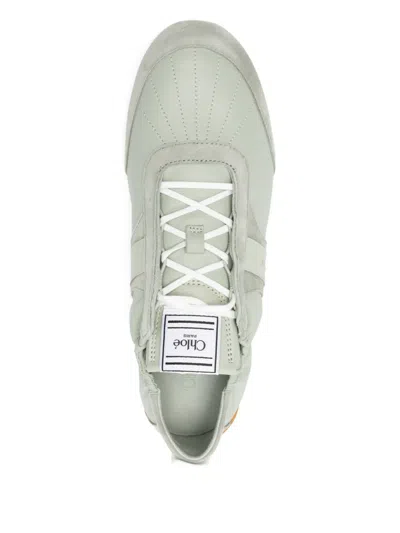 Chloé Kick Sneakers In Green