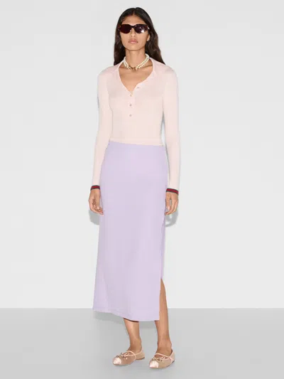 Gucci Mid-lenght Skirt In Purple