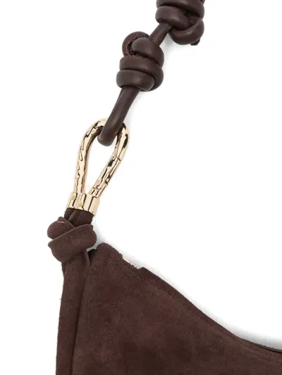 Simkhai Avery Fringe Cross Body Bag In Brown