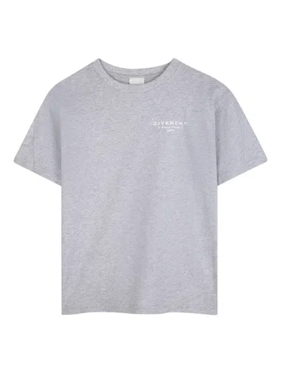 Givenchy Logo-print T-shirt In Gray