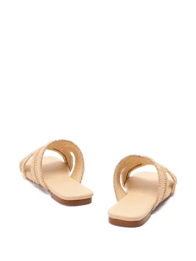 Castaã±er Woven Sandals In Neutral