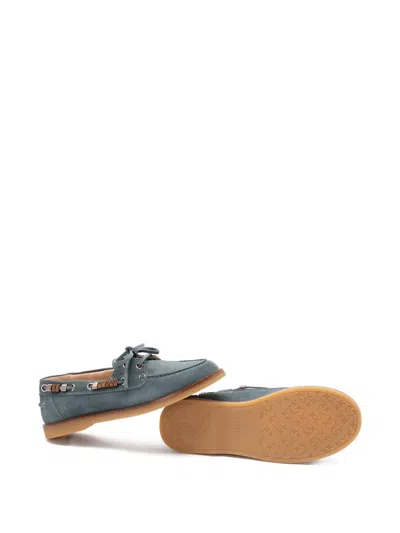 Pinko Lace-up Fastening Loafers In Blue