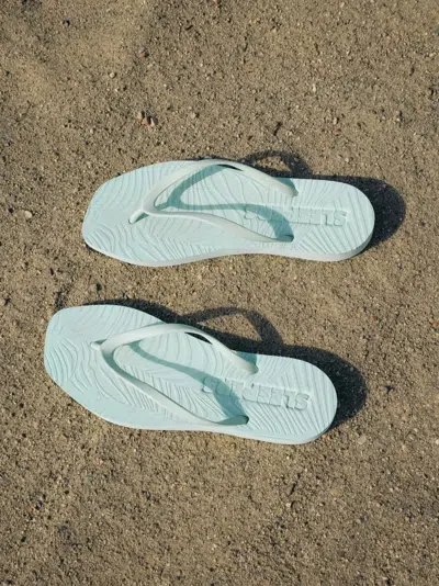 Sleeper Square-toe Flip-flops In Blue