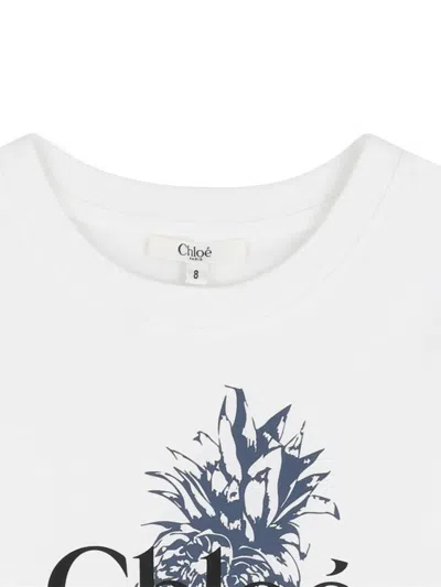 Chloé Graphic T-shirt In White