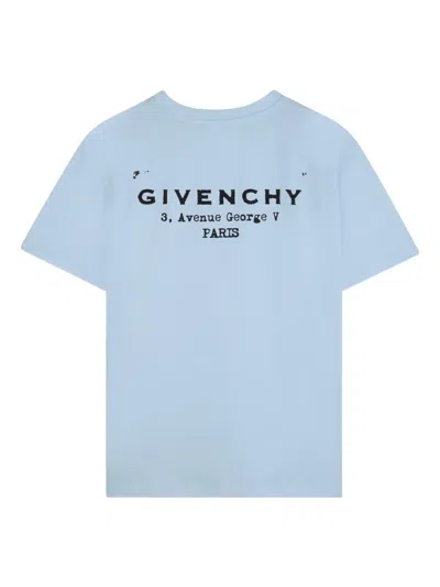 Givenchy Logo T-shirt In Blue