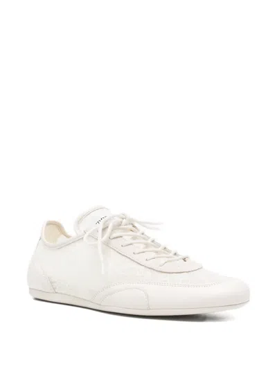 Jimmy Choo Sunny Lace-up Sneakers In White