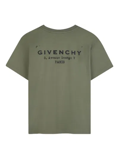 Givenchy Print T-shirt In Green
