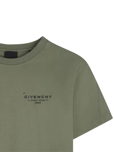 Givenchy Print T-shirt In Green