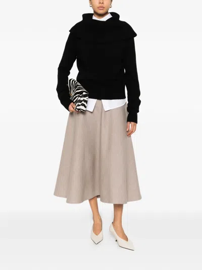 Totême Funnel Sweater In Black