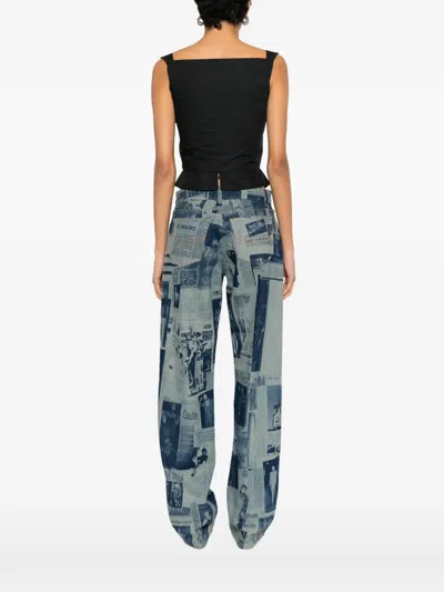 Vivienne Westwood Sleeveless Draped Top Asymmetric Hem Design In Black