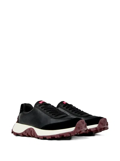Camper Drift Trail Leather Sneakers In Black
