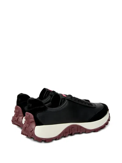 Camper Drift Trail Leather Sneakers In Black