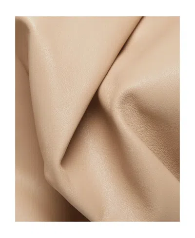 Balmain Logo Folded Neck Short Sling In Neutral