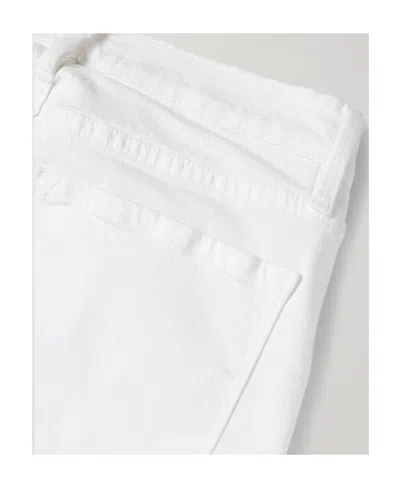 Frame High-rise Flared Jeans In White
