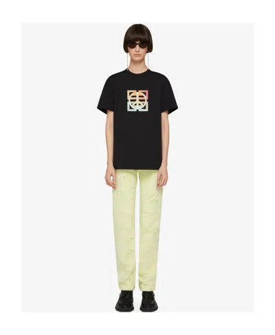 Givenchy T-shirt In Printed Jersey In Black