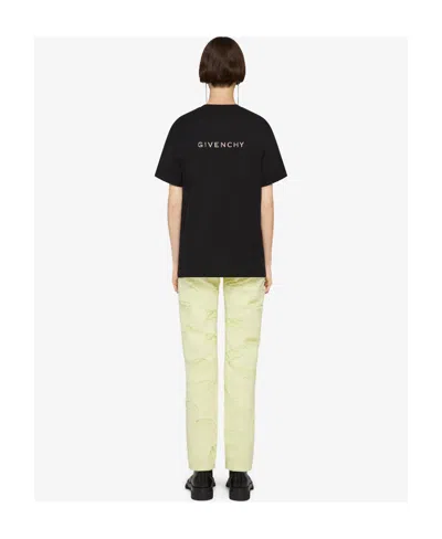 Givenchy T-shirt In Printed Jersey In Black