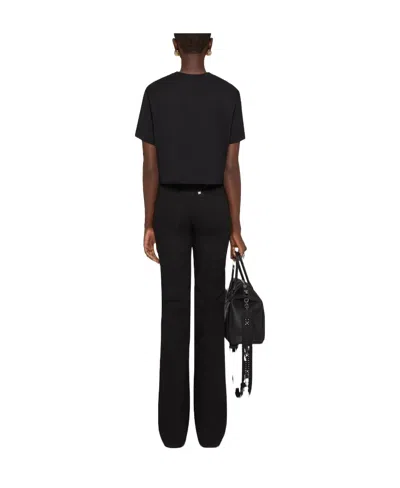 Givenchy Printed Jersey Short T-shirt In Black