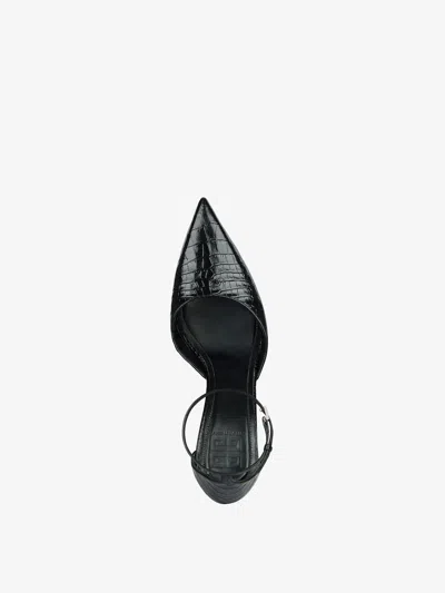 Givenchy Croco-embossed Design Pumps In Black