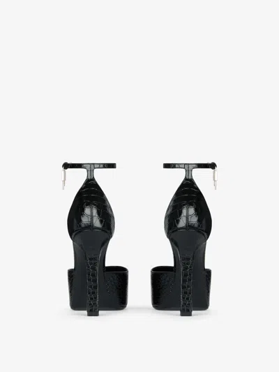 Givenchy Croco-embossed Design Pumps In Black