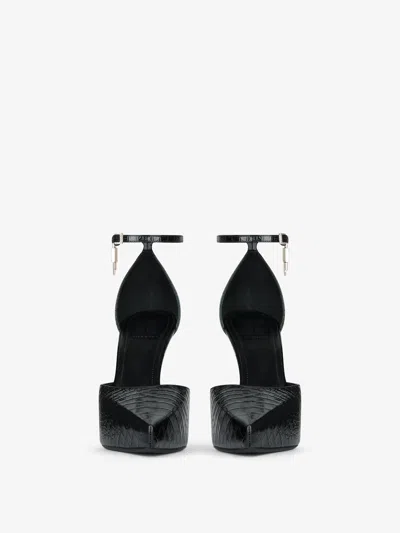 Givenchy Croco-embossed Design Pumps In Black