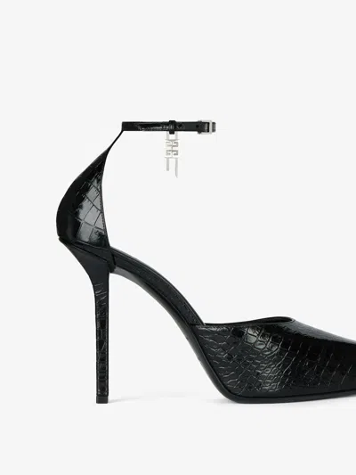 Givenchy Croco-embossed Design Pumps In Black