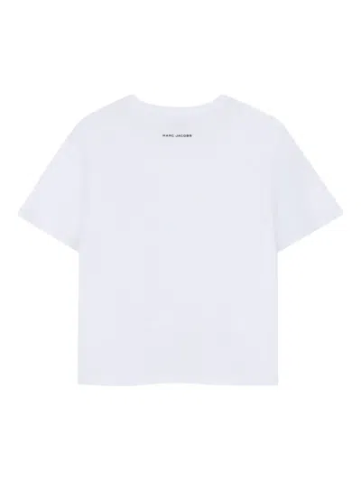 Marc Jacobs Striped Print T-shirt In White