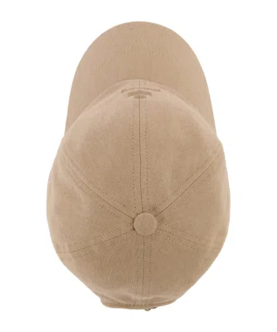 Isabel Marant Tomas Embroidered Baseball Cap Cotton Six Panel In Brown