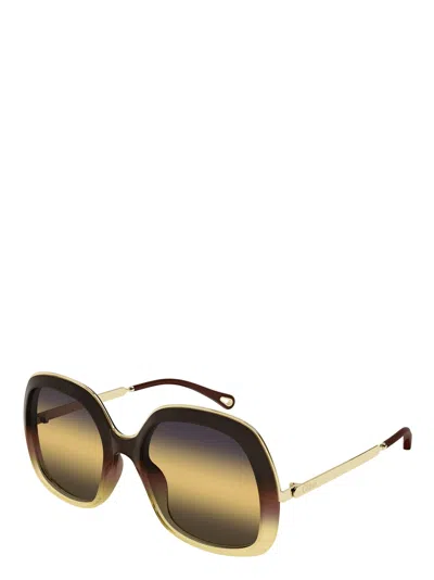 Chloé Eyewear Square-frame Sunglasses In Multi