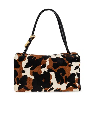 Marc Jacobs The Dual Print Large Shoulder Bag In Black
