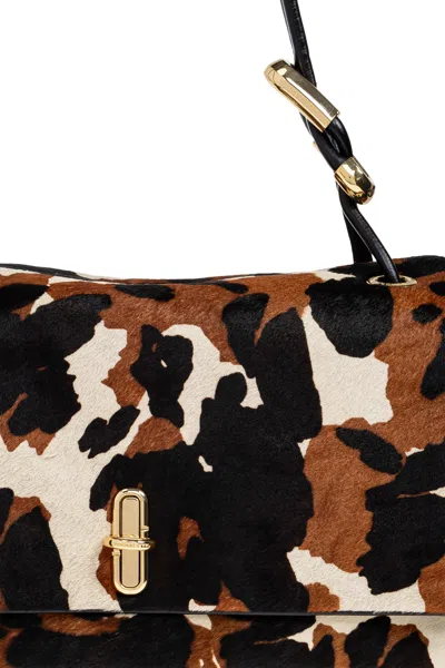 Marc Jacobs The Dual Print Large Shoulder Bag In Black