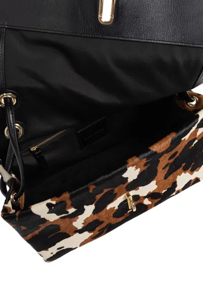 Marc Jacobs The Dual Print Large Shoulder Bag In Black