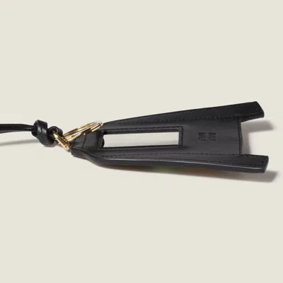 Miu Miu Leather Key Ring Trick In Multi