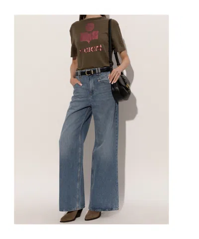 Isabel Marant Leyane Pointed Toe High Ankle Boots In Brown