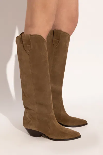 Isabel Marant Denvee Pointed-toe Boots In Brown