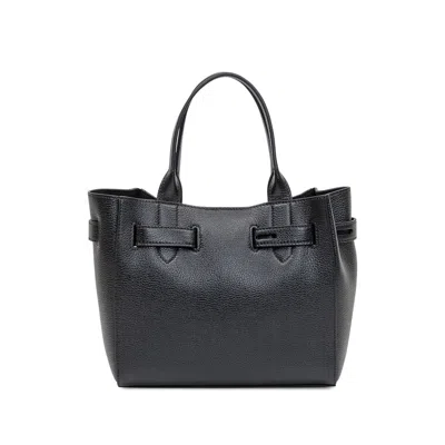 Tom Ford Hammered Leather Tote Bag In Black