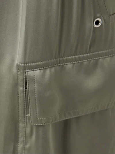 Rick Owens Drawstring Sweatpants In Green