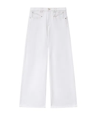 Isabel Marant Lemony Denim Jeans In White