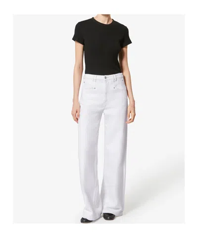 Isabel Marant Lemony Denim Jeans In White