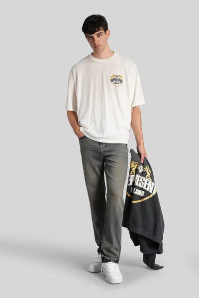 Represent R1 Slim Denim Jeans In Gray