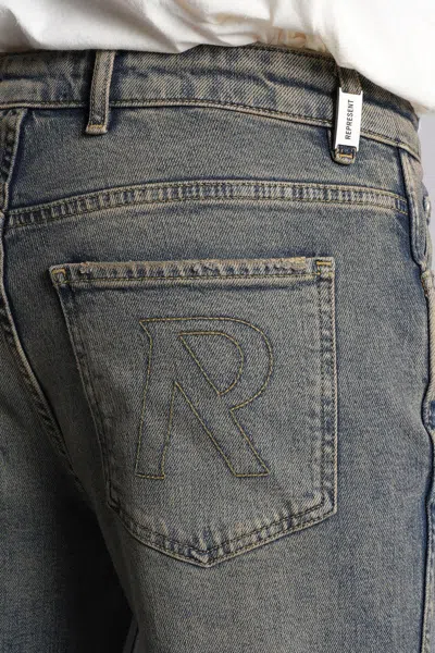 Represent R1 Slim Denim Jeans In Gray