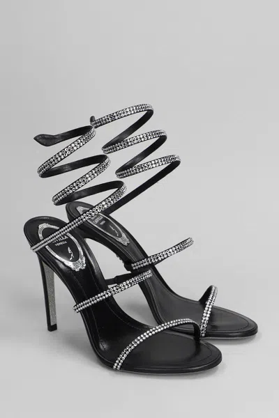 René Caovilla Cleo 105 Sandals In Black