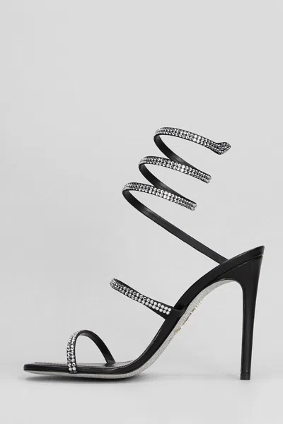 René Caovilla Cleo 105 Sandals In Black