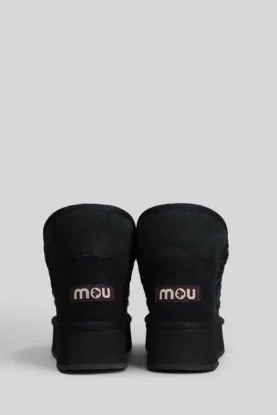 Mou Mini Eskimo Platform Ankle Boots Inside Wedge In Multi