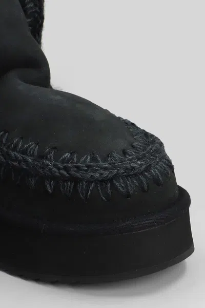 Mou Mini Eskimo Platform Ankle Boots Inside Wedge In Multi