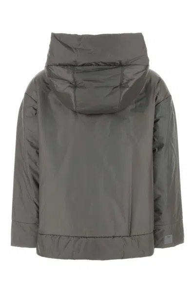 Max Mara The Cube Dark Grey Polyester Daria Padded Jacket In Gray